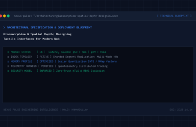 Glassmorphism CSS backdrop-filter layering and spatial lighting diagram
