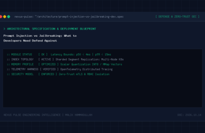 Prompt injection vs jailbreaking attack vectors and defense boundary schematic