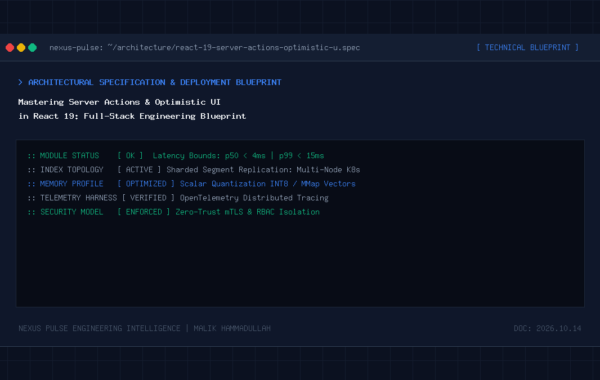 Mastering Server Actions & Optimistic UI in React 19: Full-Stack Engineering Blueprint