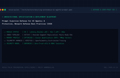 Prompt injection defense architecture showing dual-LLM input sanitization and execution sandbox