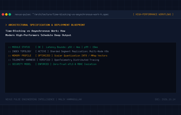 Time-Blocking vs Asynchronous Work: How Modern High-Performers Schedule Deep Output