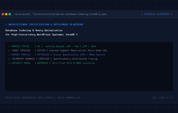 Database Indexing & Query Optimization for High-Concurrency WordPress Systems: InnoDB Tuning Guide